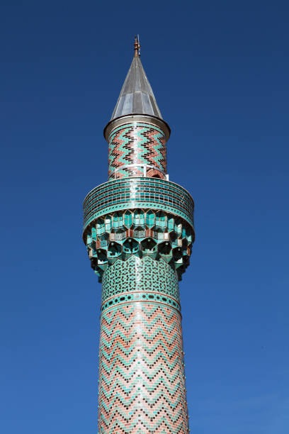The Green Mosque minaret in iznik (Nicaea), Bursa, Turkey