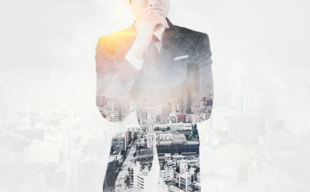 istock business man with double exposure and hand drawn sketch effect 843572940