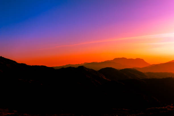 istock Beautiful morning sunrise on the mountain. 843573366