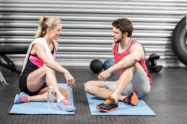 istock Couple sitting and talking together 843573846