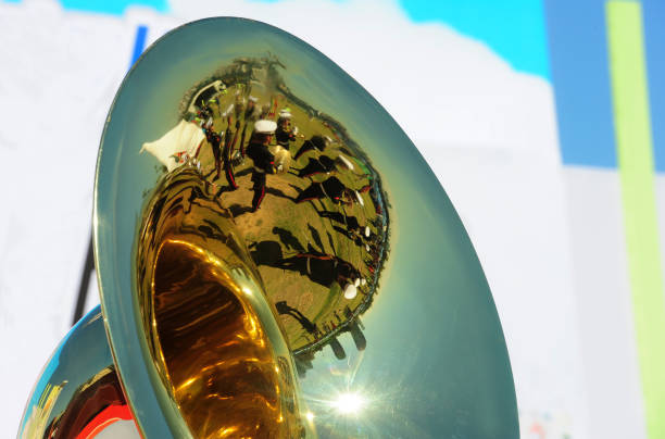 istock Sousaphone of  military band 843576770