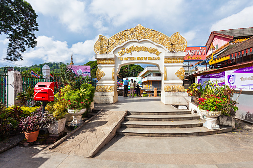 MAE SAI, THAILAND - NOVEMBER 04, 2014: The Nothern Most Point of Thailand.