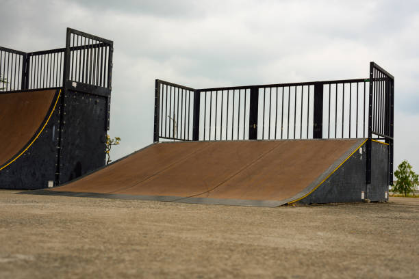 istock Playground skateboarding in park 843580918