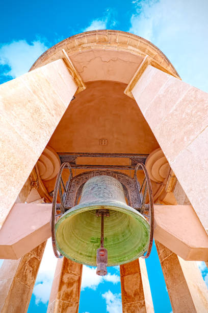 istock Wide angle of the siege bell Malta 843590210