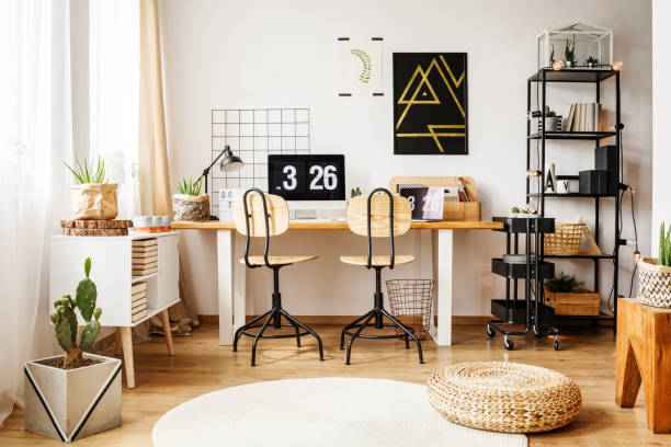 istock Modern room with nordic decor 843591056