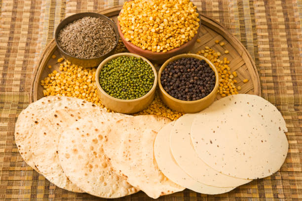 istock Pappadams or Papadum with Ingredient 843594872