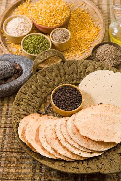 istock Pappadams or Papadum with Ingredient 843594936