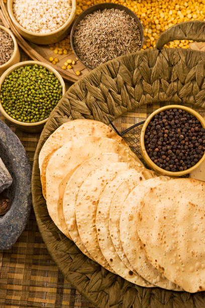 istock Pappadams or Papadum with Ingredient 843594964
