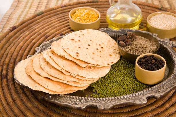 istock Pappadams or Papadum with Ingredient 843595120