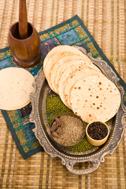istock Pappadams or Papadum with Ingredient 843595124