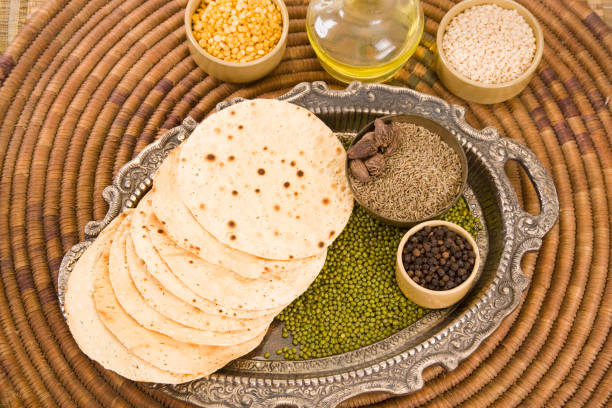 istock Pappadams or Papadum with Ingredient 843595258