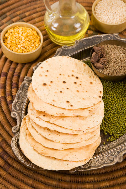 istock Pappadams or Papadum with Ingredient 843595288