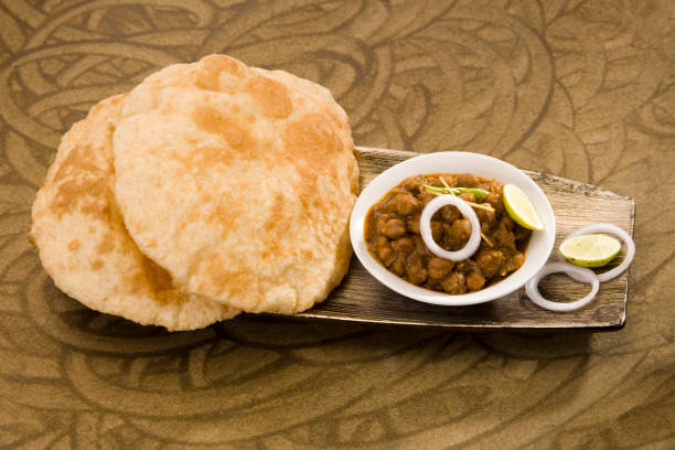 istock Chana Masala with Paratha, Indian Dish 843599252