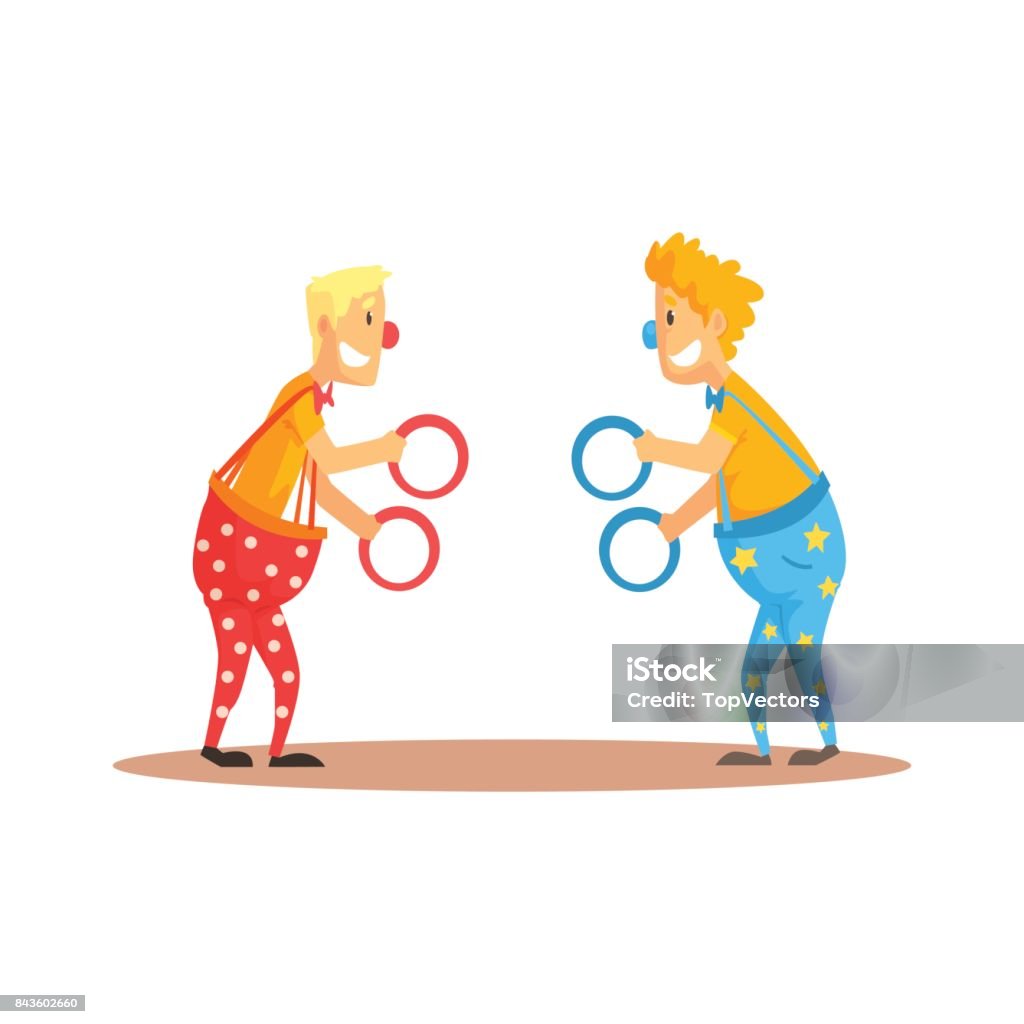 Ilustración de Los Payasos Malabares Con Aros En Un Espectáculo De Circo Circo O Calle Actores Dibujos Animados Coloridos Detallada Vector Ilustración y más Vectores Libres de Derechos de Actuación - Conceptos - Ilustración de Los Payasos Malabares Con Aros En Un Espectáculo De Circo Circo O Calle Actores Dibujos Animados Coloridos Detallada Vector Ilustración y más Vectores Libres de Derechos de Actuación - Conceptos -