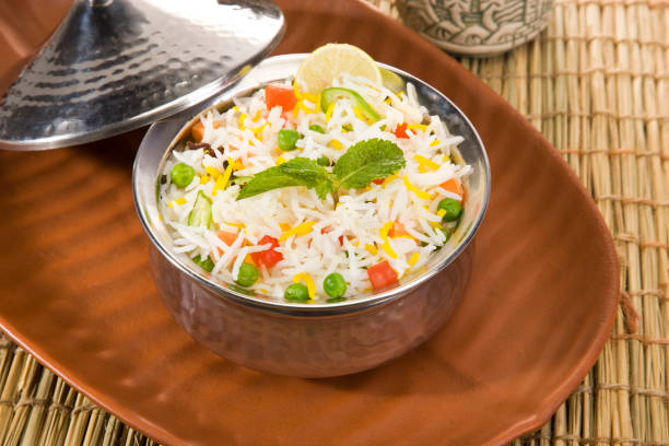 istock Lemon Rice or Vegetable Pulao, Indian Food 843606906