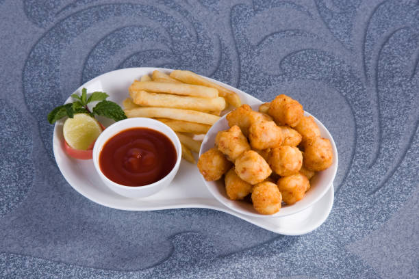 istock Fried Potato Nuggets & French Fries 843610454