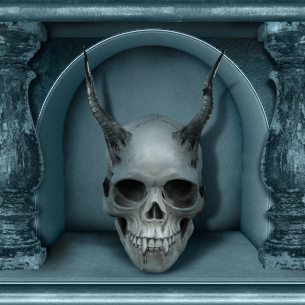 istock Chamber of Skulls Halloween Poster Collection 843610492
