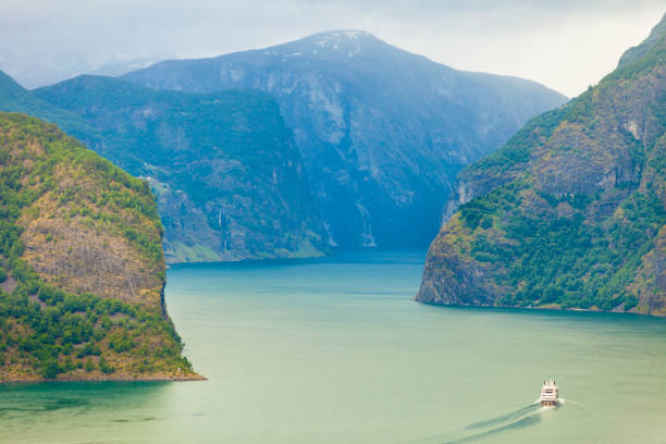 istock Ferryboat on norwegian fjord 843619462