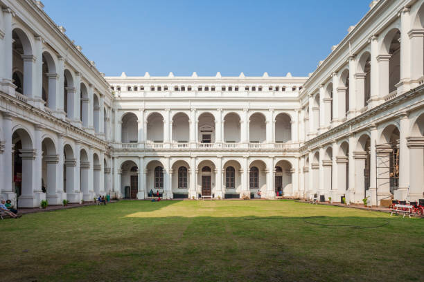 Indian Museum, Kolkata KOLKATA, INDIA - NOVEMBER 24, 2015: The Indian Museum is the largest and oldest museum in India and has rare collections of antiques, armour and ornaments, fossils and Mughal paintings. kolkata stock pictures, royalty-free photos & images