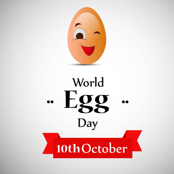 illustration of World Egg Day Background illustration of elements of World Egg Day Background World Egg Day stock illustrations