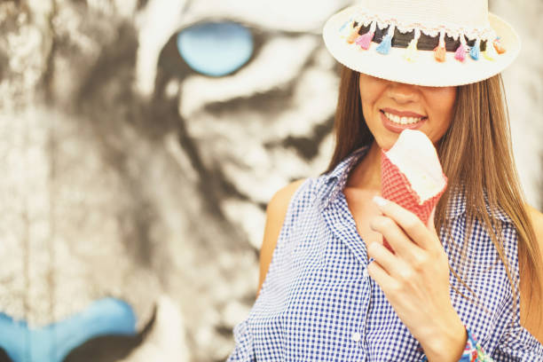 istock Playful girl in a hat 843635952