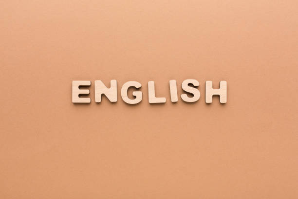istock Word English on beige background 843640668