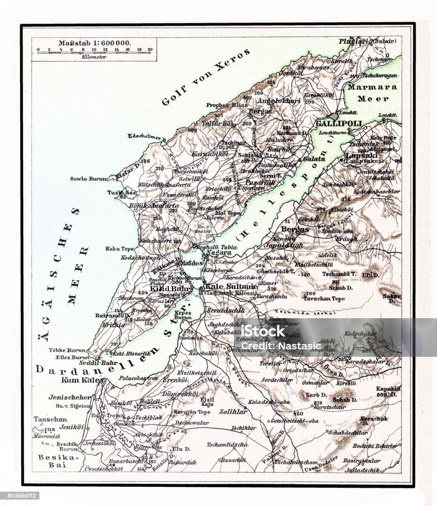 ダーダネルス海峡の地図 - イラスト素材...