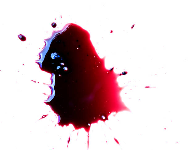 istock drop of blood on white background 843673100