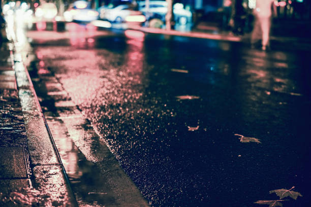 istock Rainy night in the big city 843686104