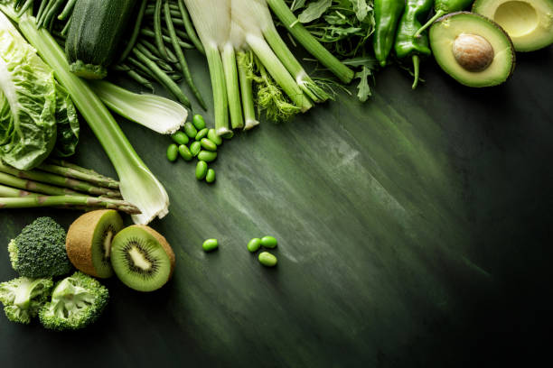 istock Vegetables: Variety of Green Vegetables Still Life 843690988