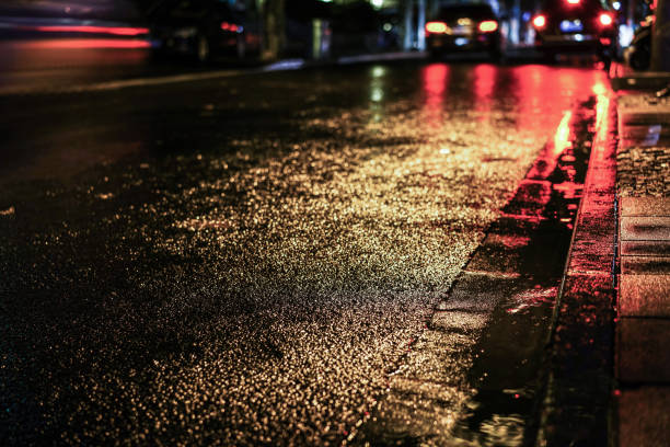 istock Rainy night in the big city 843695772