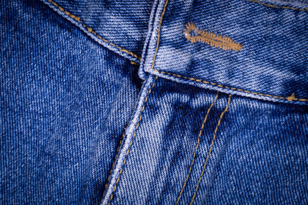 istock Texture of blue jeans background 843695948
