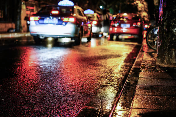 istock Rainy night in the big city 843697148
