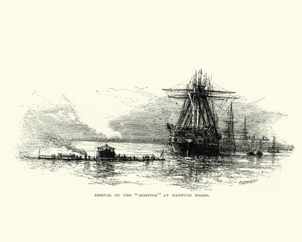 istock USS Monitor, at Hampton Roads, American Civil War 843713170