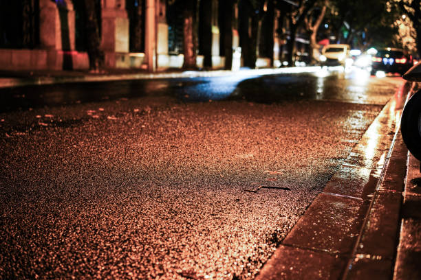 istock Rainy night in the big city 843725198