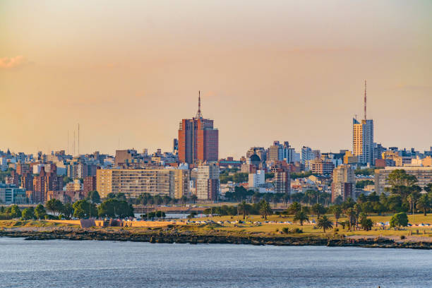 Montevideo Cityscape, Uruguay stock photo