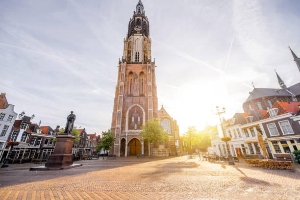 istock Delft city in Netherland 843725588