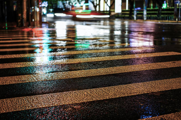 istock Rainy night in the big city 843725800