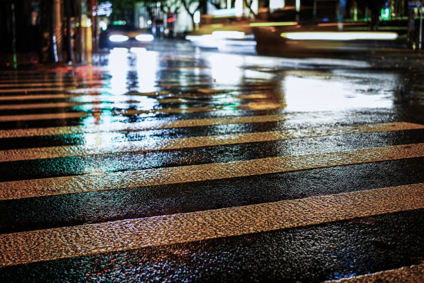 istock Rainy night in the big city 843728360