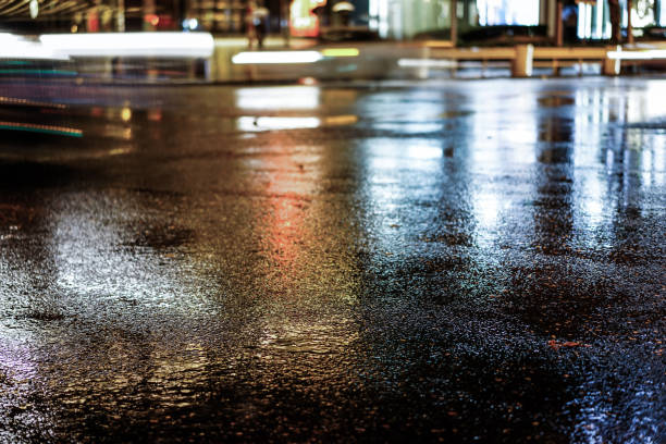 istock Rainy night in the big city 843729346