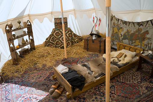 Inside The Tent Stock Photo - Download Image Now - Chivalry