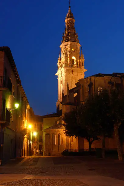 night at the Cathedral of Santo Domingo de la Calzada, ST.James way, La Rioja, Spain