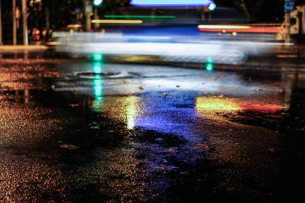 istock Rainy night in the big city 843741758