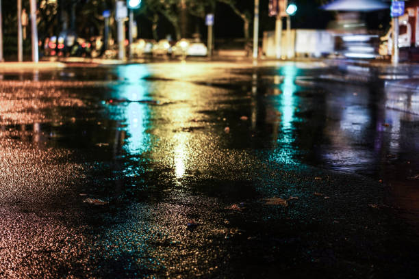 istock Rainy night in the big city 843744154