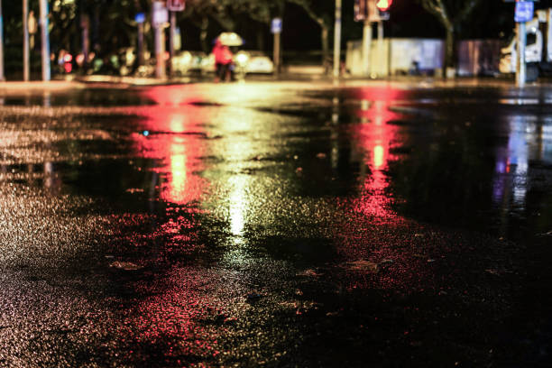 istock Rainy night in the big city 843744434