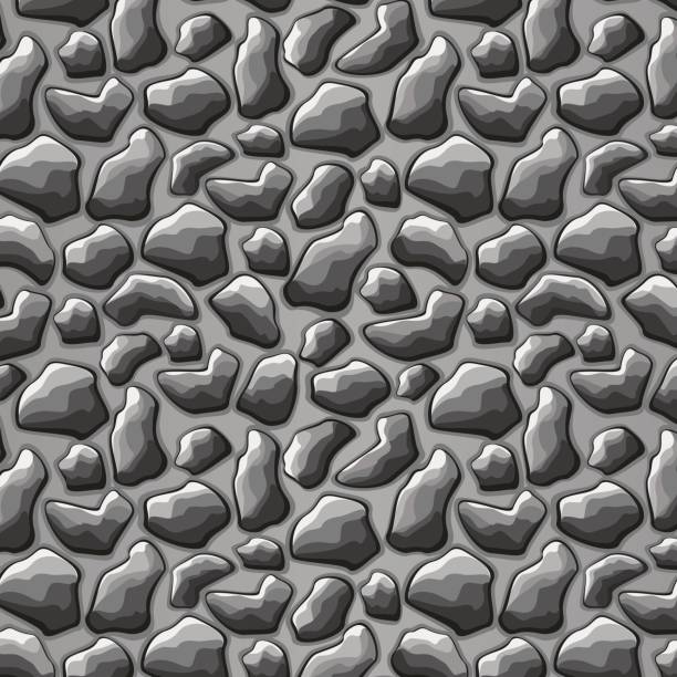 каменный бесшовный фон текстуры - stone asphalt road dirty stock illustrations