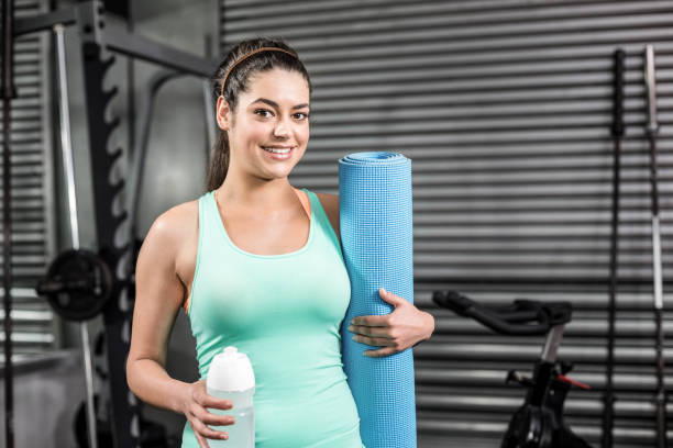istock Athletic woman smiling to camera 843749088