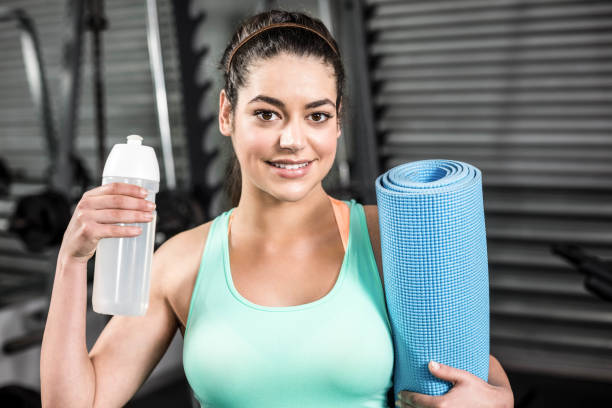 istock Athletic woman smiling to camera 843749134