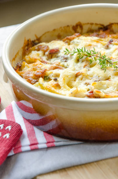 istock Creamy chicken and potato casserole 843751852