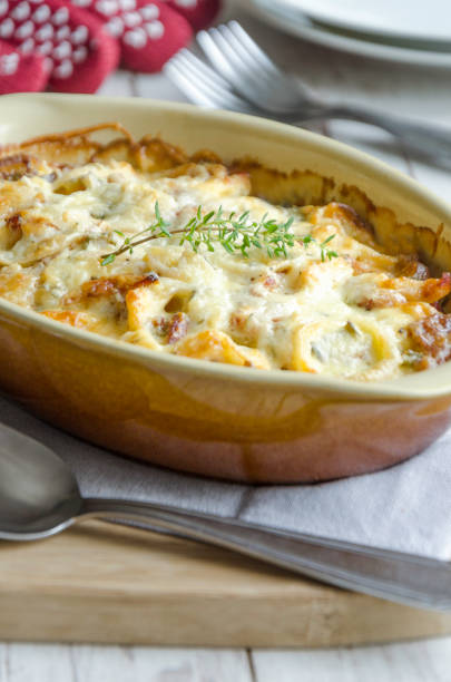 istock Creamy chicken and potato casserole 843753030